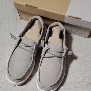Hey Dude Wendy Gray Casual Shoes Sz 10 GUC